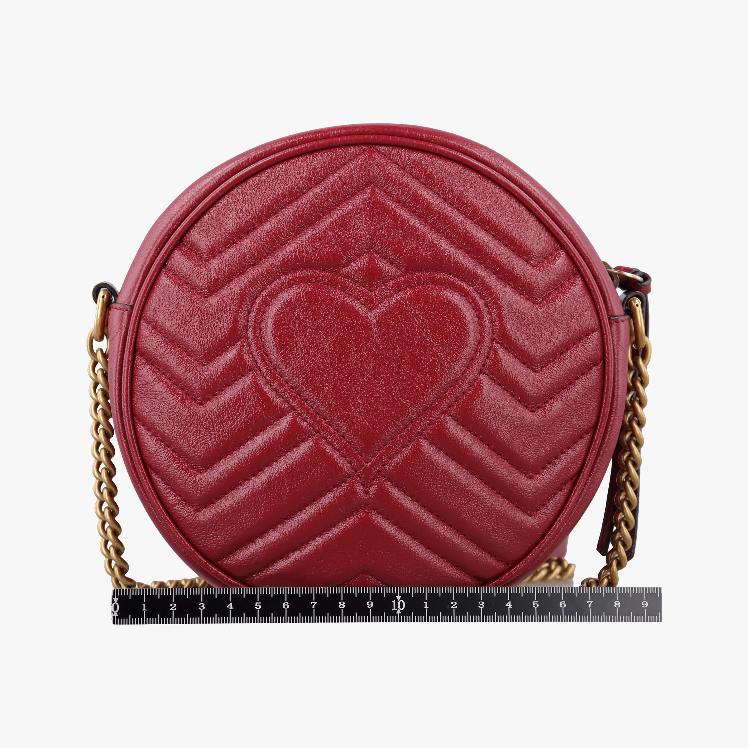 Secondhand Gucci GG Marmont Red Leather 550154 shoulderbag | stylenewstar