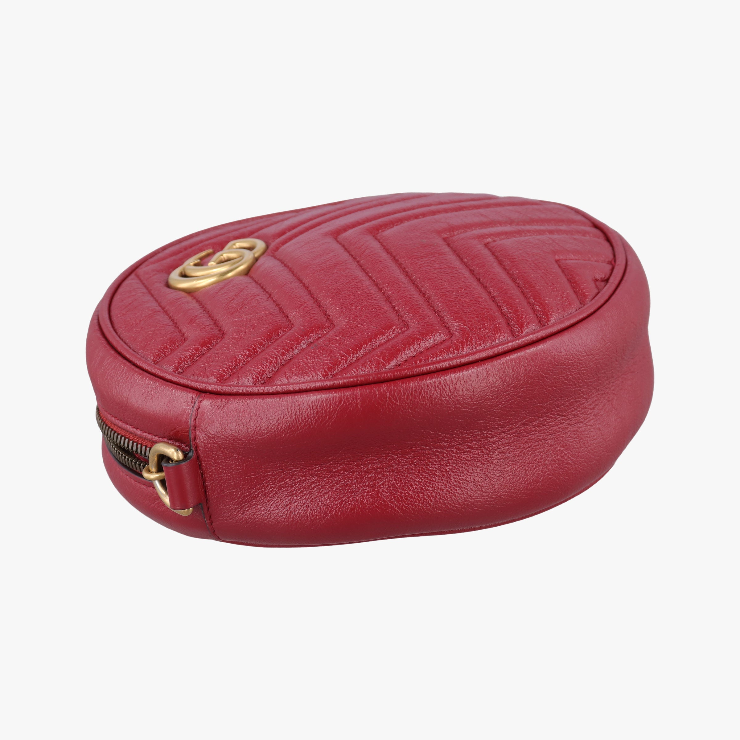 Secondhand Gucci GG Marmont Red Leather 550154 shoulderbag | stylenewstar
