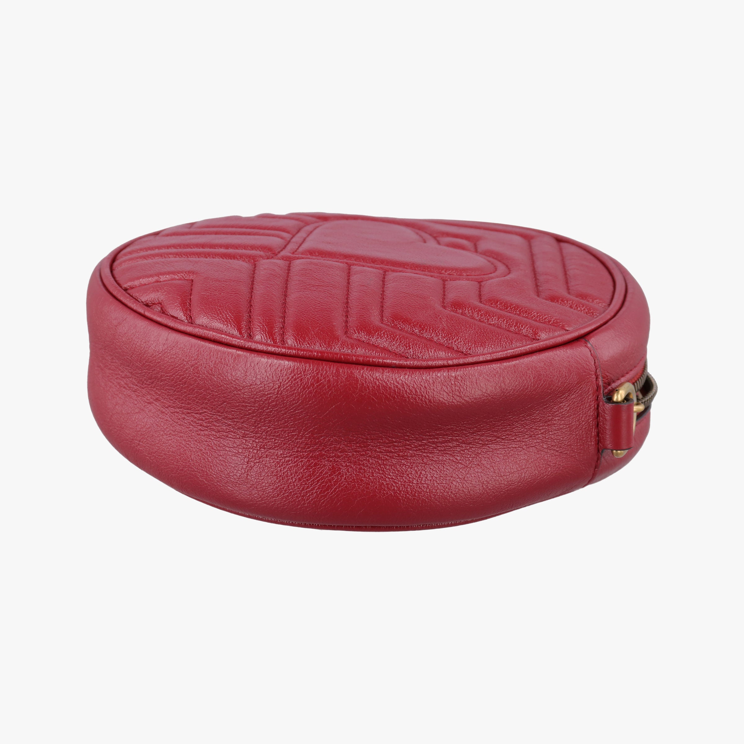 Secondhand Gucci GG Marmont Red Leather 550154 shoulderbag | stylenewstar