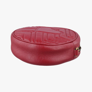 Secondhand Gucci GG Marmont Red Leather 550154 shoulderbag | stylenewstar