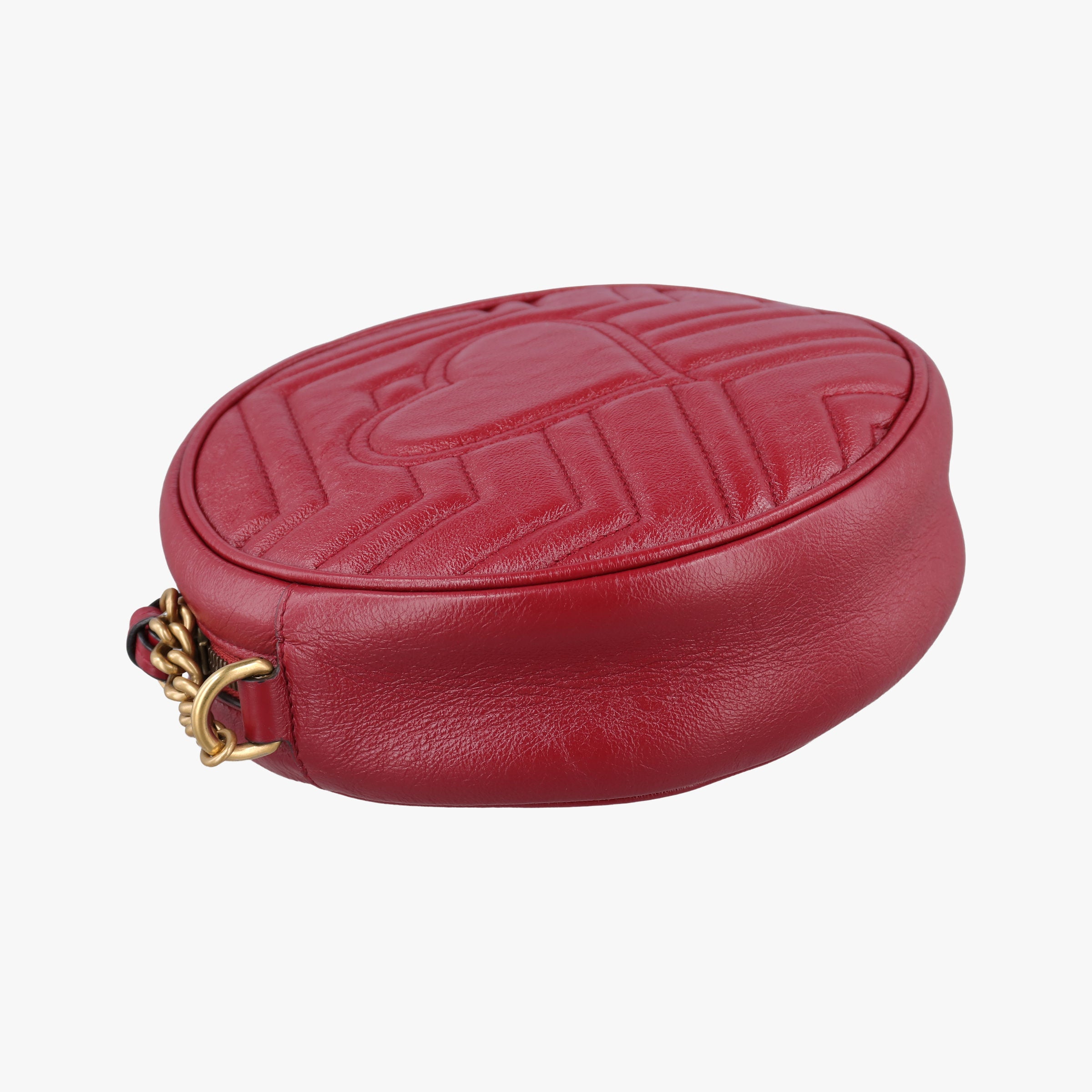 Secondhand Gucci GG Marmont Red Leather 550154 shoulderbag | stylenewstar