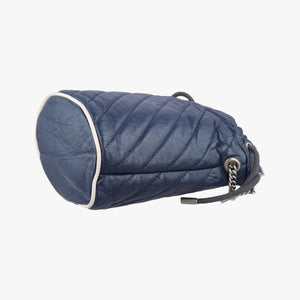 Vintage Gucci GG Marmont Blue Leather 573817 shoulderbag | stylenewstar