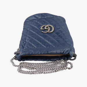 Vintage Gucci GG Marmont Blue Leather 573817 shoulderbag | stylenewstar