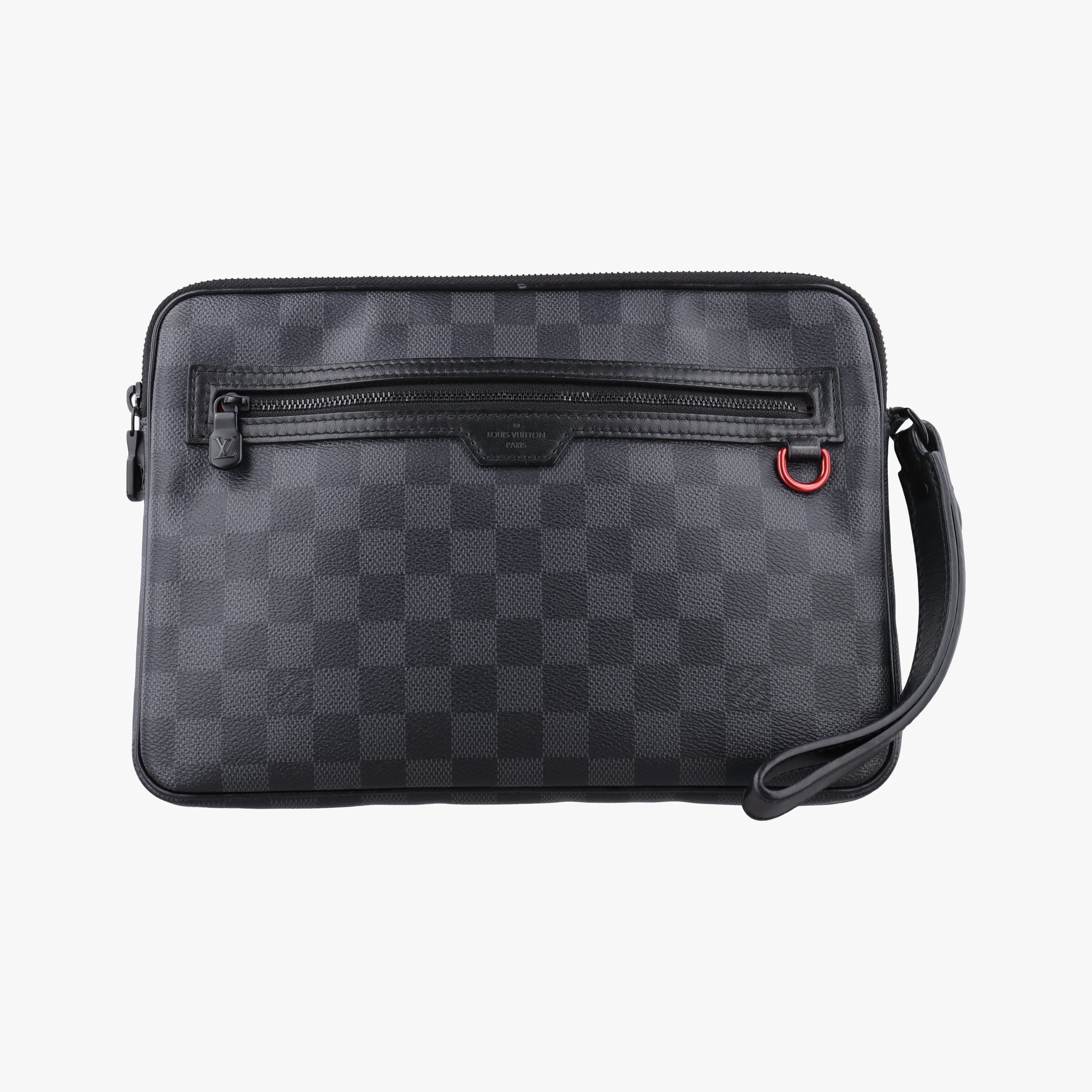 Pre-owned Louis Vuitton Utility Supplement Noir Damier Graphite N60324 clutchbag | stylenewstar