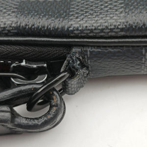 Pre-owned Louis Vuitton Utility Supplement Noir Damier Graphite N60324 clutchbag | stylenewstar