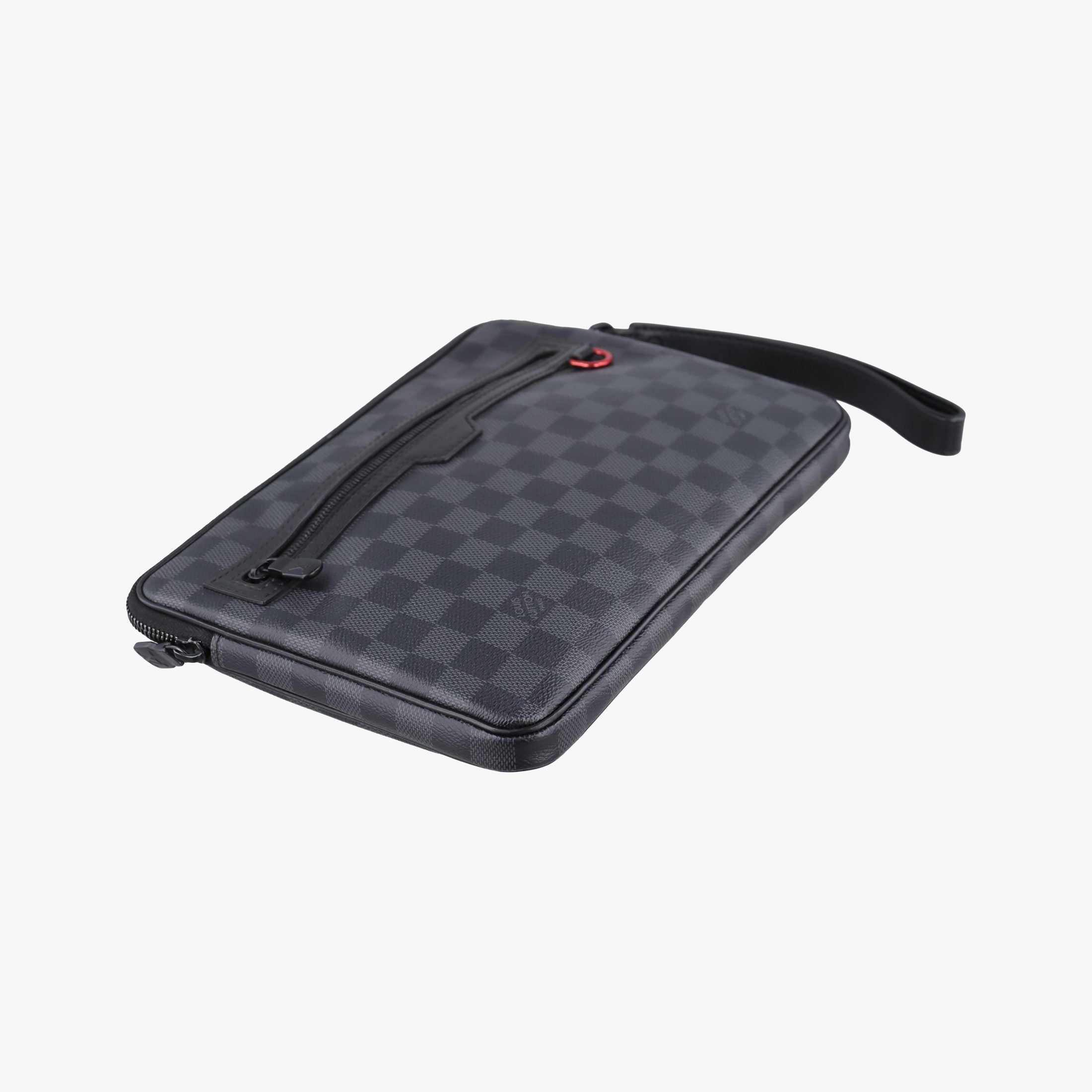 Pre-owned Louis Vuitton Utility Supplement Noir Damier Graphite N60324 clutchbag | stylenewstar