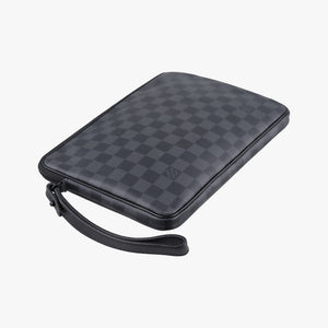 Pre-owned Louis Vuitton Utility Supplement Noir Damier Graphite N60324 clutchbag | stylenewstar