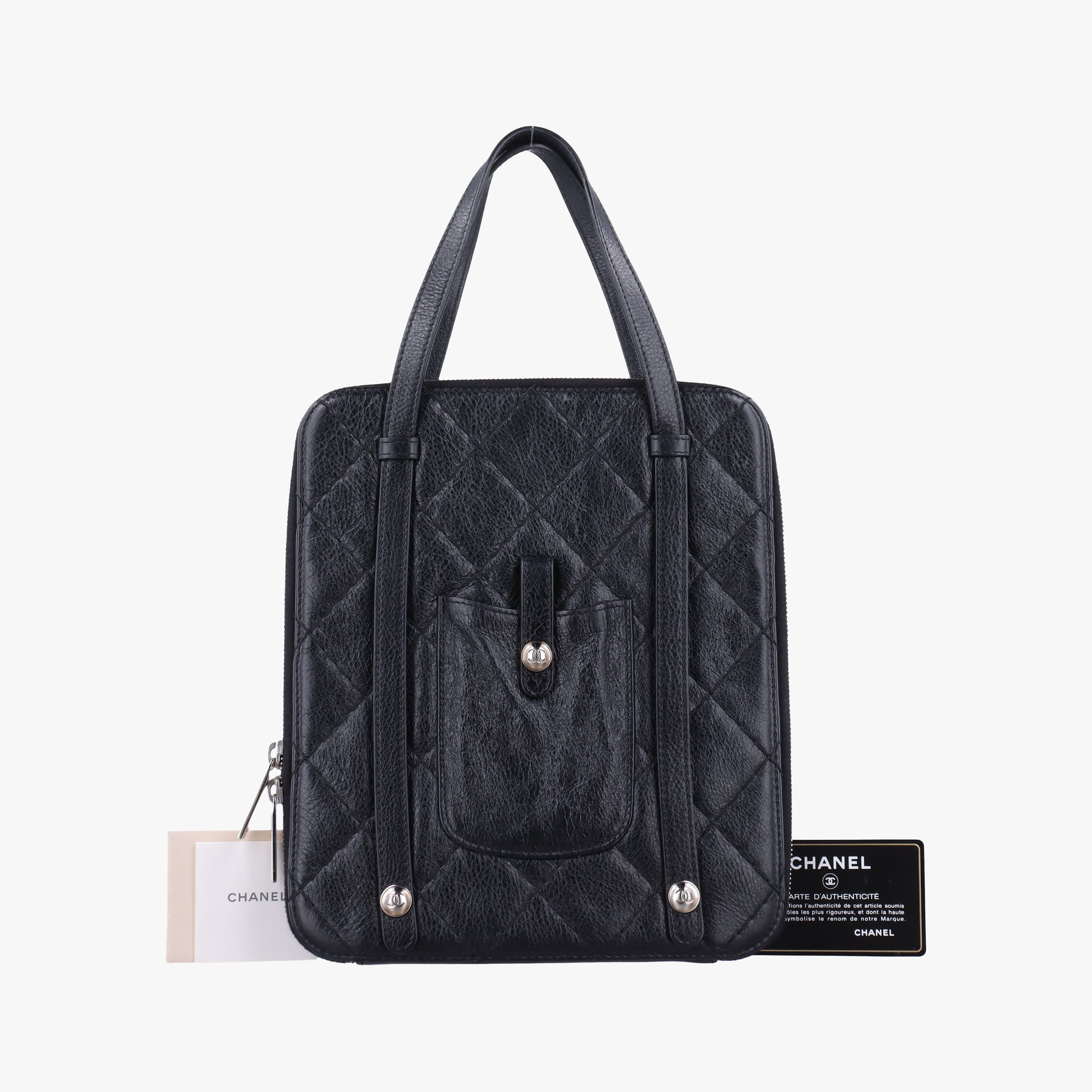 Vintage Chanel Matelasse Black Leather  shoulderbag | stylenewstar