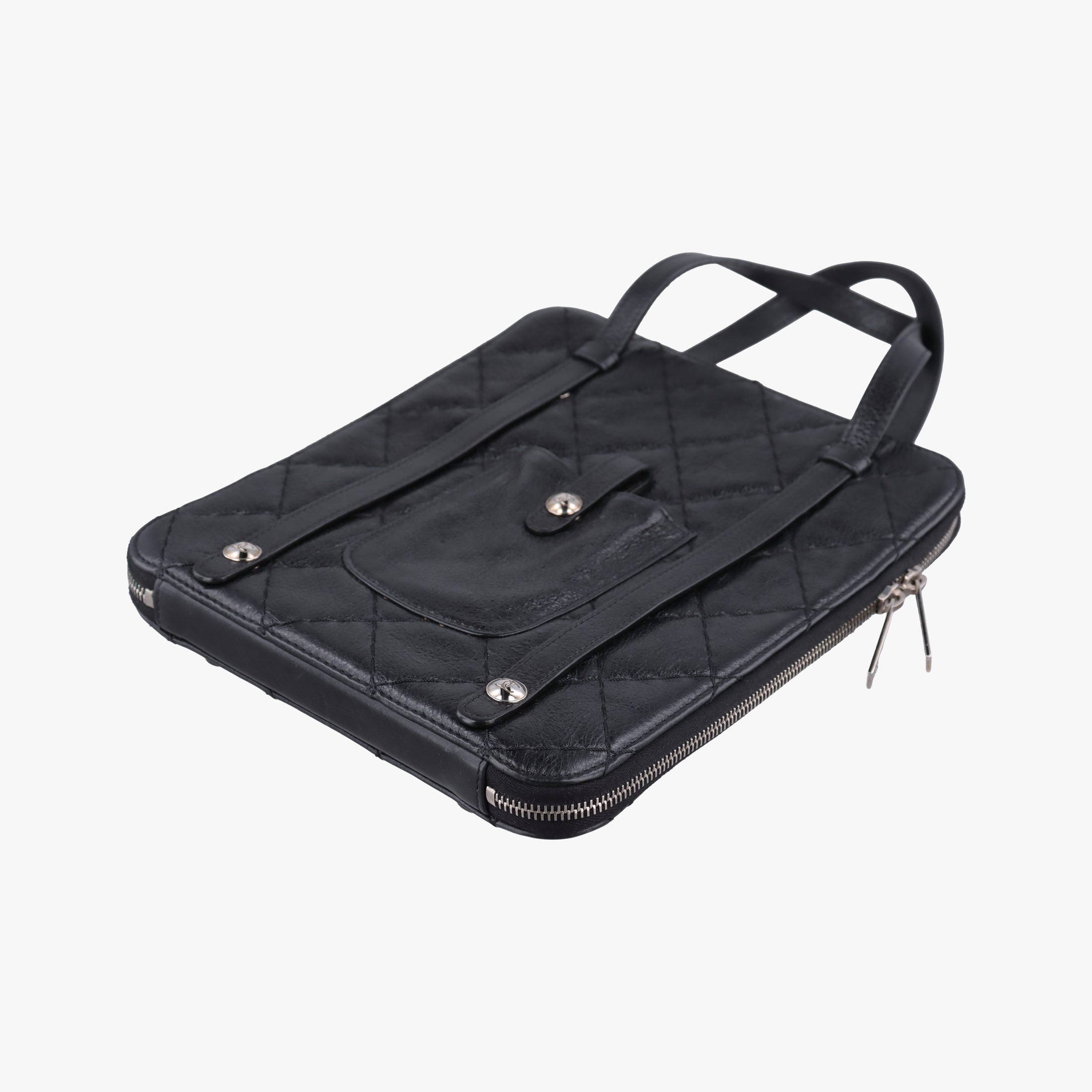 Vintage Chanel Matelasse Black Leather  shoulderbag | stylenewstar