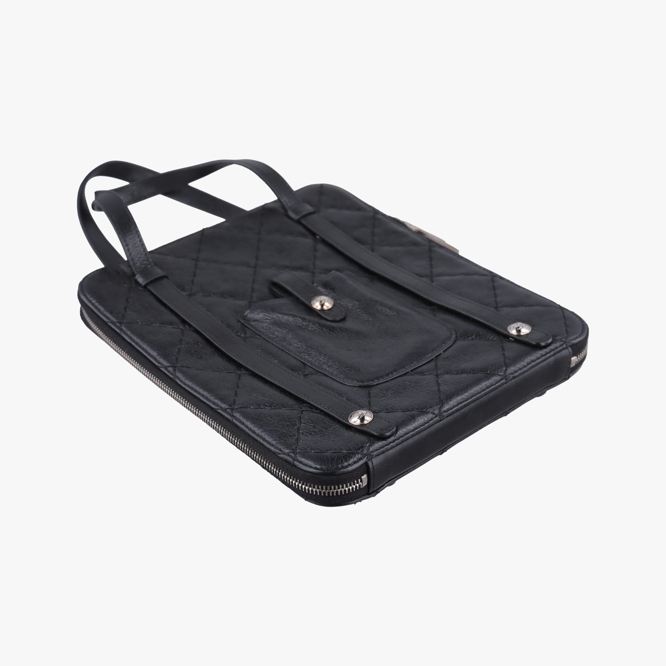 Vintage Chanel Matelasse Black Leather  shoulderbag | stylenewstar