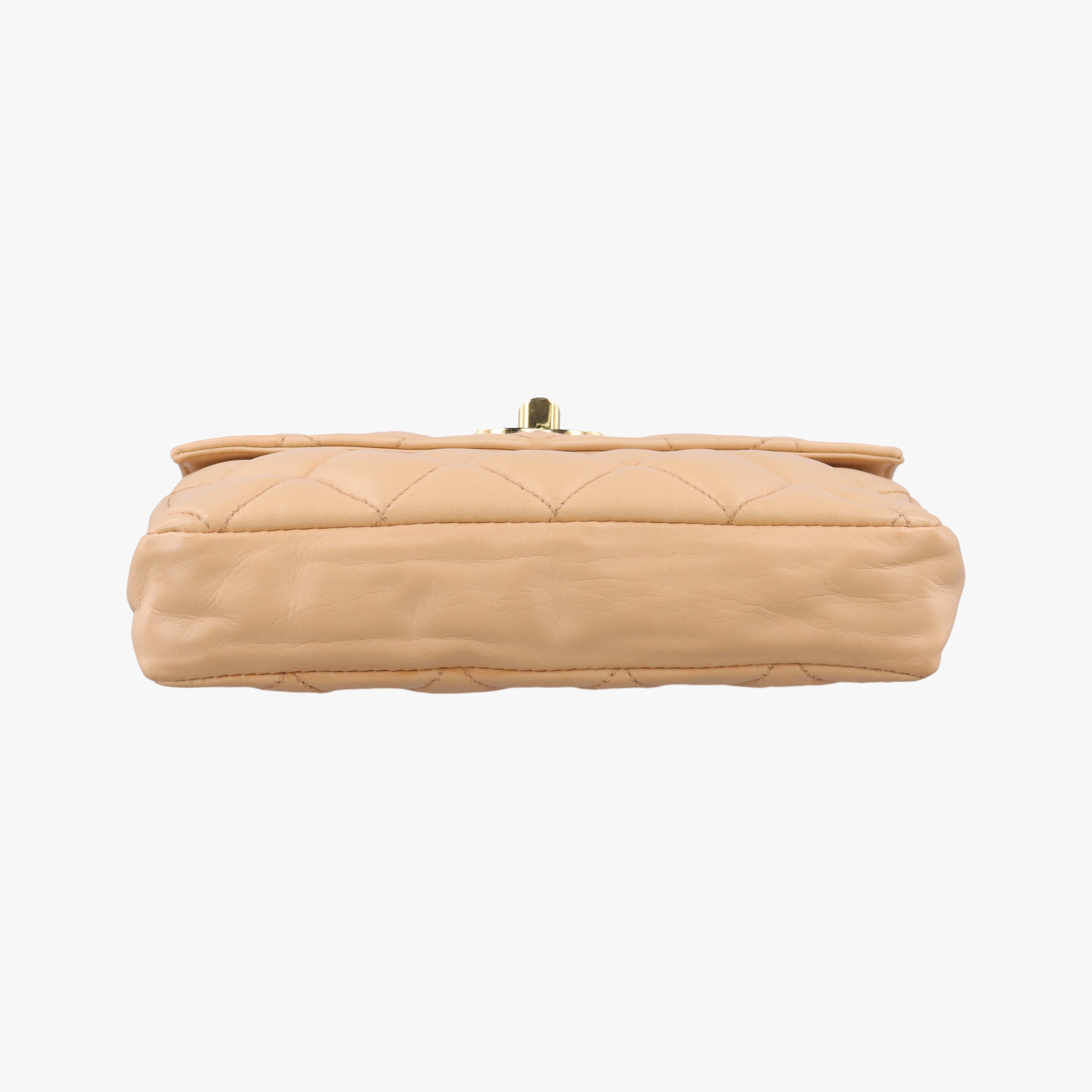 Vintage Chanel Matelasse Beige Lambskin  shoulderbag | stylenewstar
