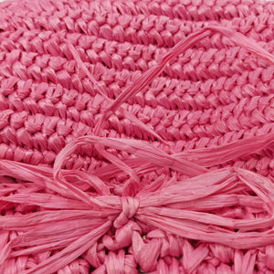 Pre-owned Fendi Chef Bag Pink straw 8BK042 handbag | stylenewstar