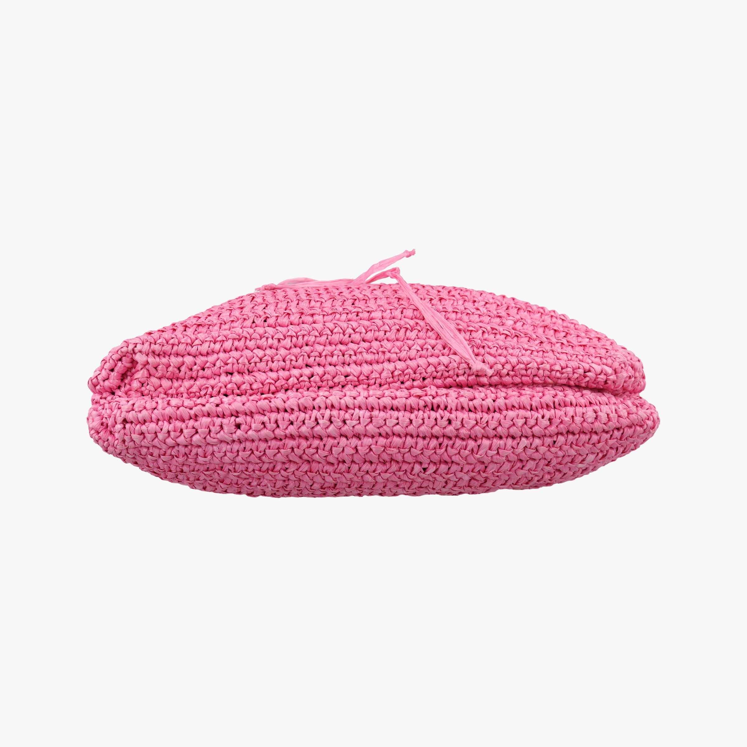 Pre-owned Fendi Chef Bag Pink straw 8BK042 handbag | stylenewstar