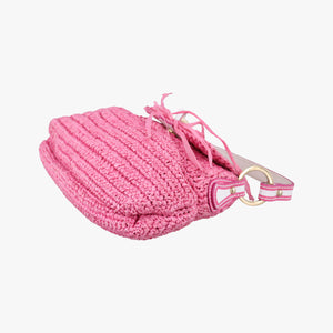 Pre-owned Fendi Chef Bag Pink straw 8BK042 handbag | stylenewstar