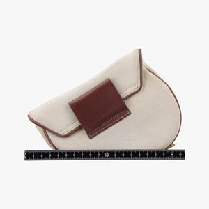 Secondhand Christian Dior Saddle Beige × Brown Canvas × Leather  bum bag/waist bag | stylenewstar