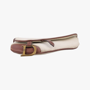 Secondhand Christian Dior Saddle Beige × Brown Canvas × Leather  bum bag/waist bag | stylenewstar