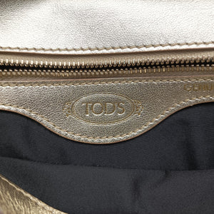 Pre-owned TODS Double T Golden Leather  shoulderbag | stylenewstar