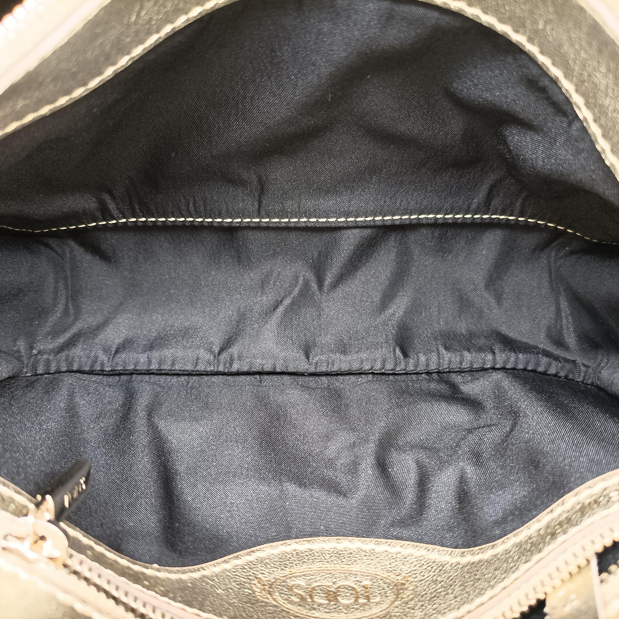 Pre-owned TODS Double T Golden Leather  shoulderbag | stylenewstar