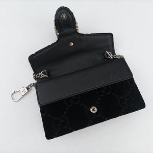 Pre-owned Gucci Dionysus Black velour 476432 shoulderbag | stylenewstar
