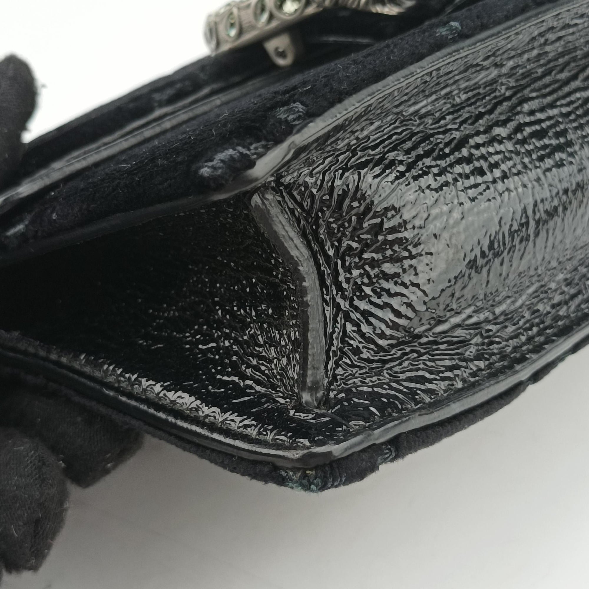 Pre-owned Gucci Dionysus Black velour 476432 shoulderbag | stylenewstar