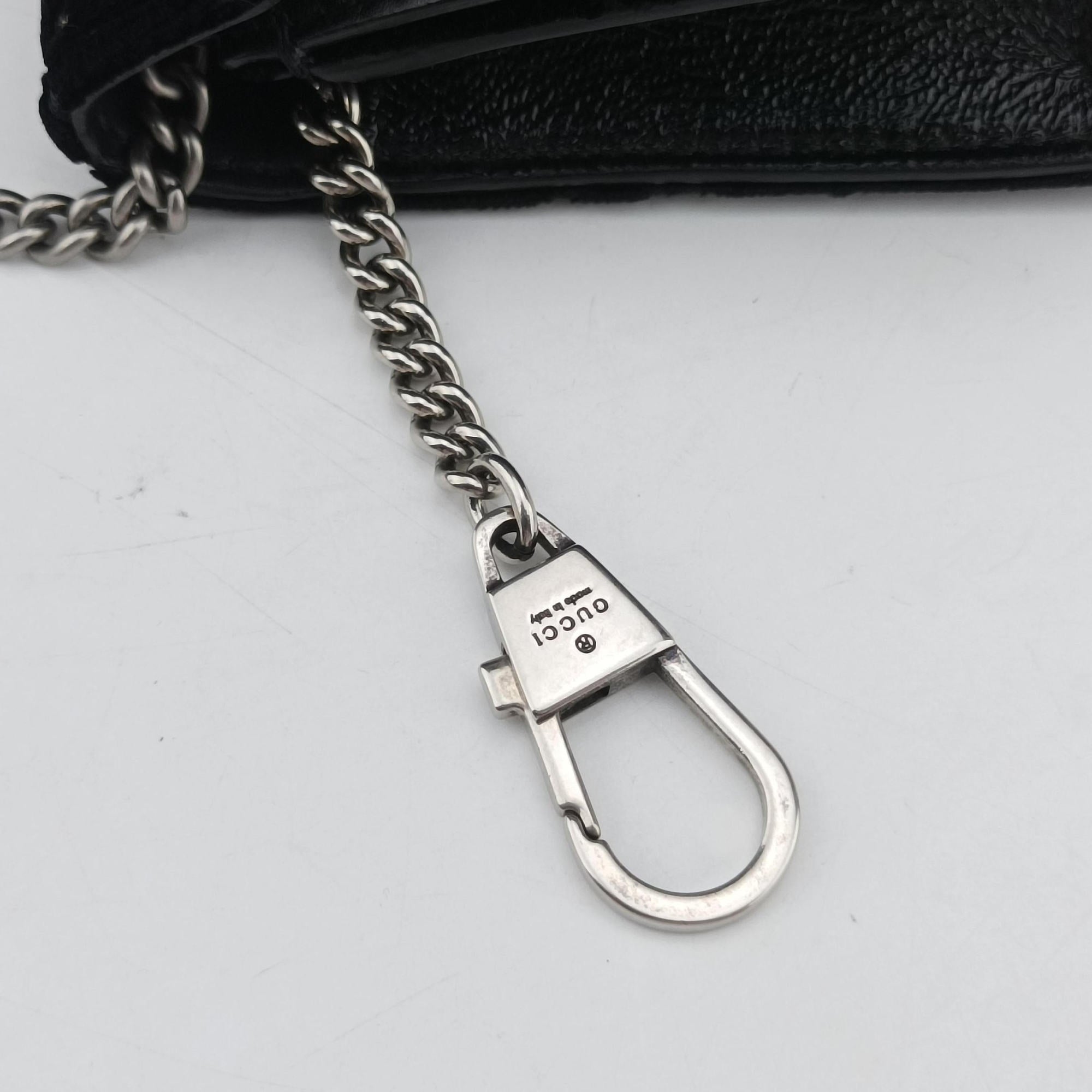 Pre-owned Gucci Dionysus Black velour 476432 shoulderbag | stylenewstar