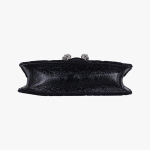Pre-owned Gucci Dionysus Black velour 476432 shoulderbag | stylenewstar