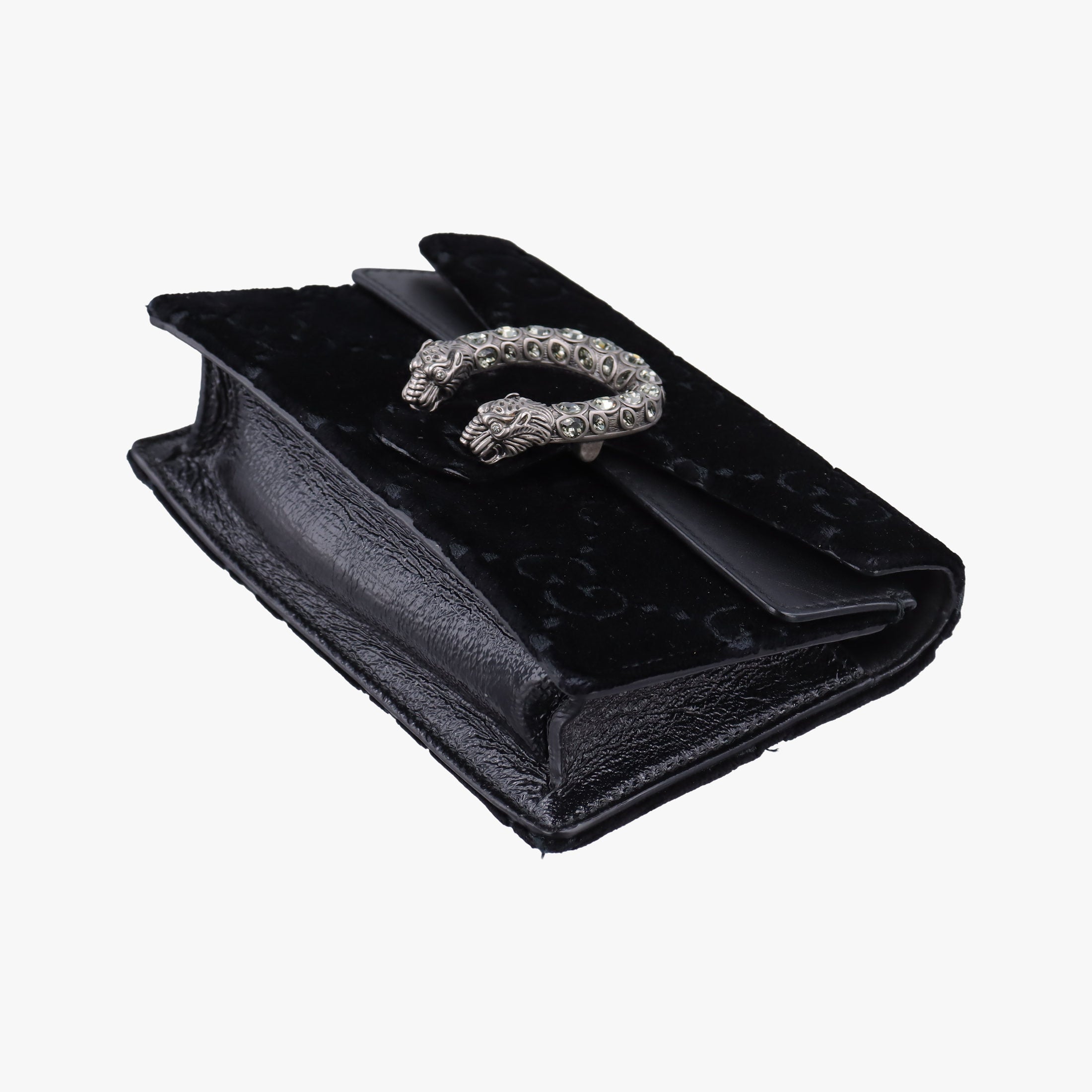 Pre-owned Gucci Dionysus Black velour 476432 shoulderbag | stylenewstar