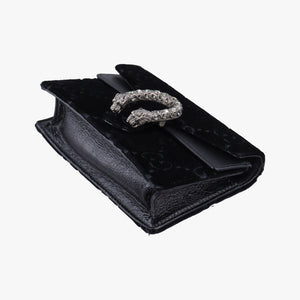 Pre-owned Gucci Dionysus Black velour 476432 shoulderbag | stylenewstar