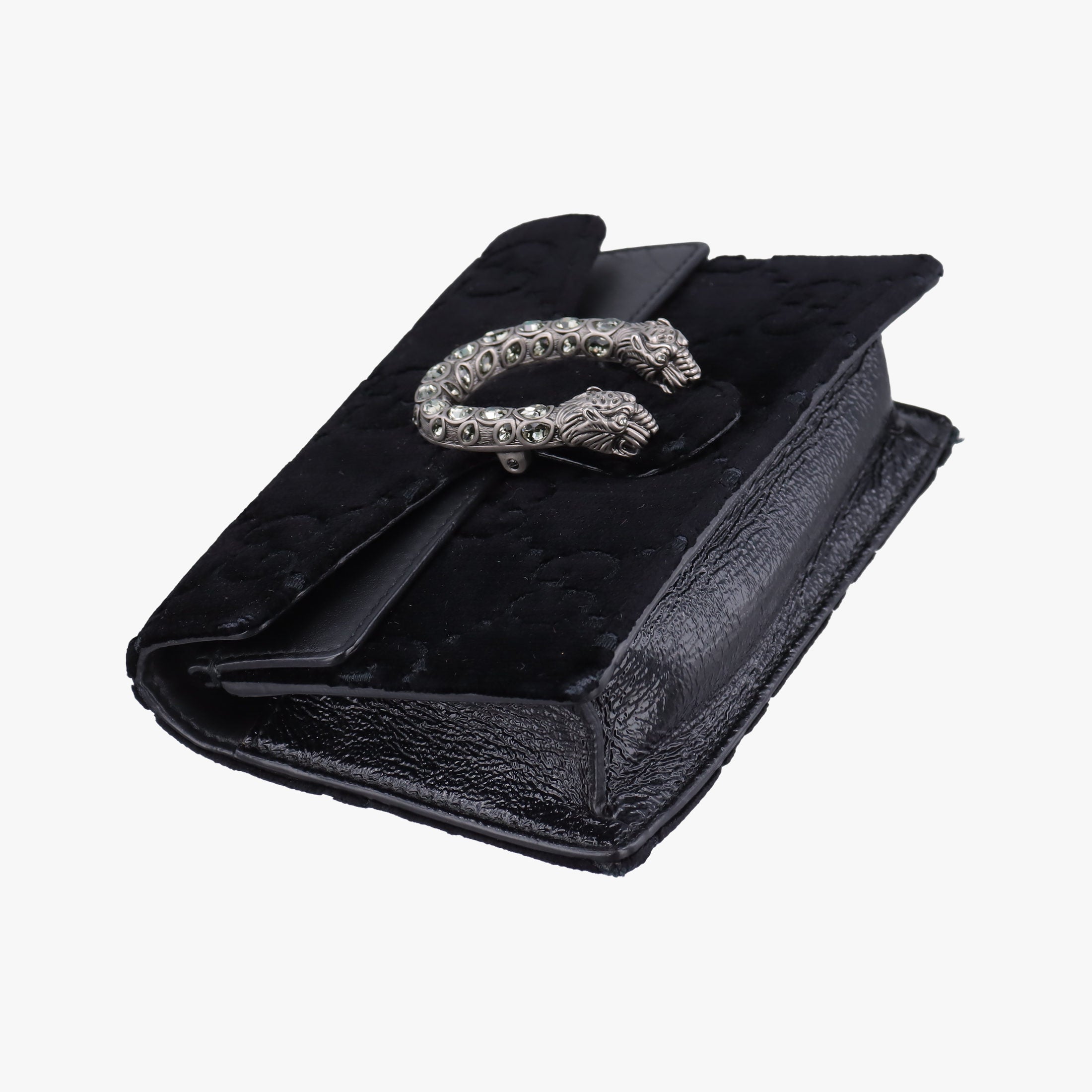 Pre-owned Gucci Dionysus Black velour 476432 shoulderbag | stylenewstar