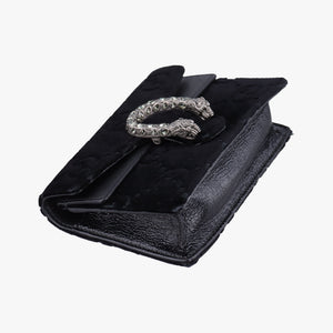 Pre-owned Gucci Dionysus Black velour 476432 shoulderbag | stylenewstar