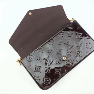 Pre-owned Louis Vuitton Pochette Felice Amarante Vernis M61267 shoulderbag | stylenewstar