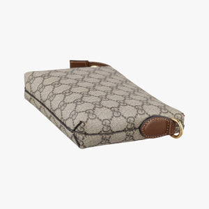 Pre-owned Gucci Interlocking G Messenger Beige × Brown PVC coated canvas× Leather 723306 shoulderbag | stylenewstar