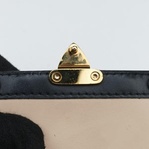 Pre-owned Louis Vuitton Vertical Trunk Pochette Brown×Black Monogram Canvas x leather M63913 shoulderbag | stylenewstar