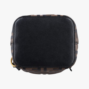 Pre-owned Fendi Mon Tresor Mini Bucket Brown Leather 8BS010/8AV105 shoulderbag | stylenewstar