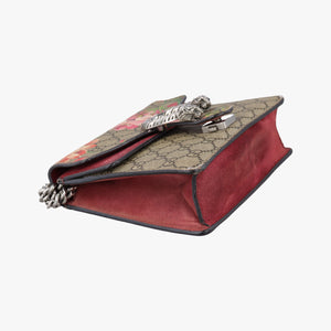 Pre-owned Gucci Dionysus beige×red×multicolor PVC coated canvas × suede 421970 shoulderbag | stylenewstar
