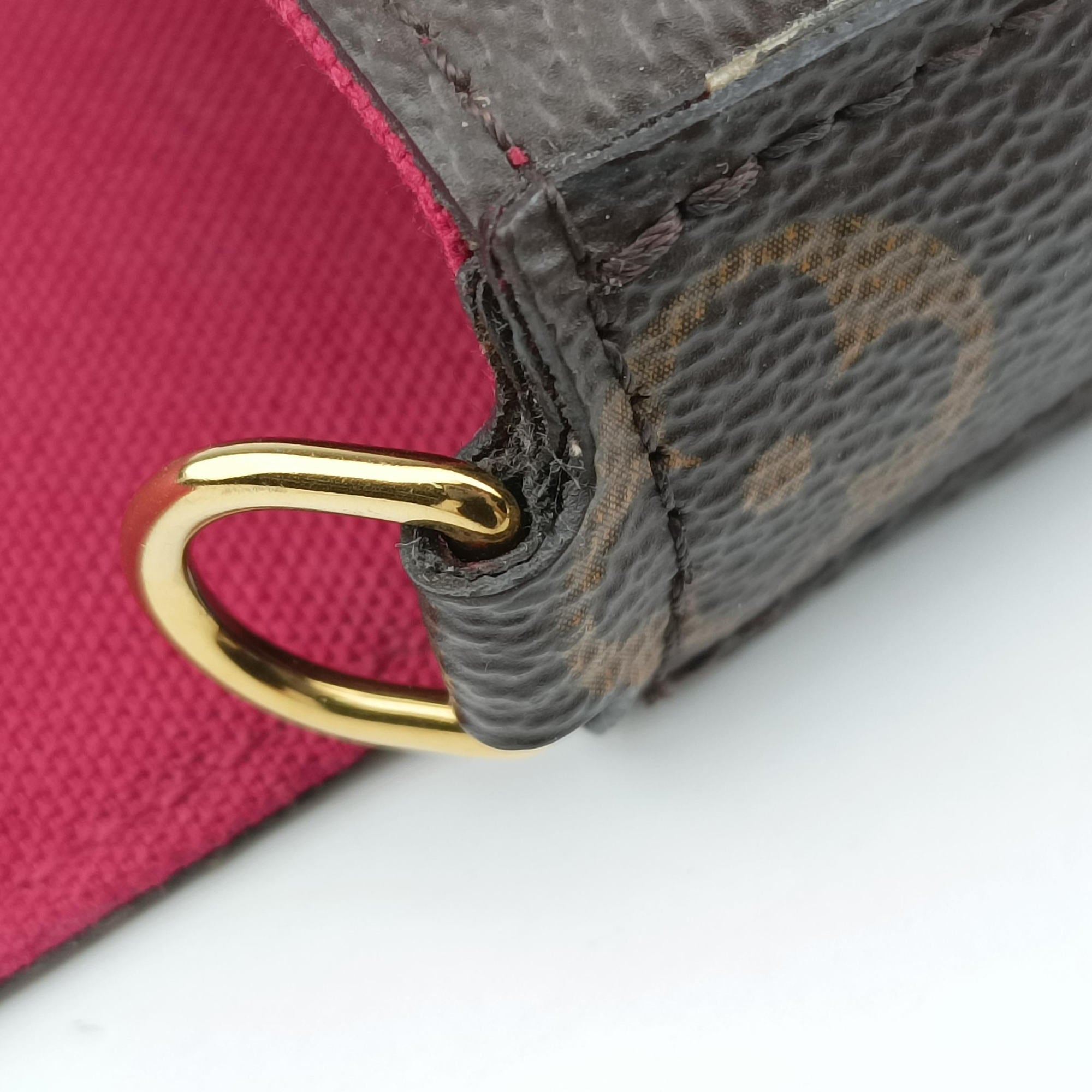 Pre-owned Louis Vuitton Pochette Felicie Brown Monogram Canvas M61276 shoulderbag | stylenewstar