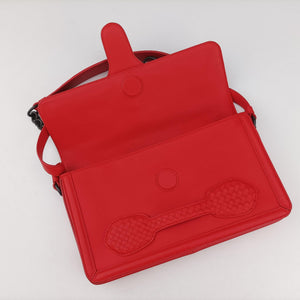 Pre-owned Bottega Veneta Intrecciato Rialto Red lambskin  shoulderbag | stylenewstar