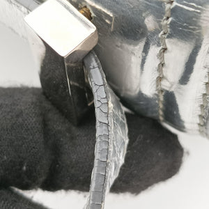 Secondhand Givenchy Pandora Box Silver Patent Leather  shoulderbag | stylenewstar