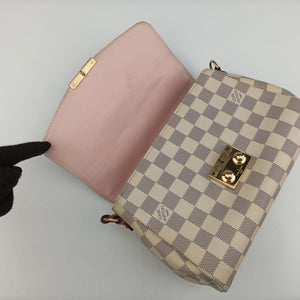 Pre-owned Louis Vuitton CROISETTE Azur Damier Canvas N41581 shoulderbag | stylenewstar