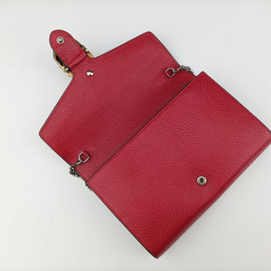 Pre-owned Gucci Dionysus Red Leather 401231 shoulderbag | stylenewstar