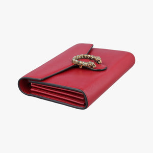 Pre-owned Gucci Dionysus Red Leather 401231 shoulderbag | stylenewstar