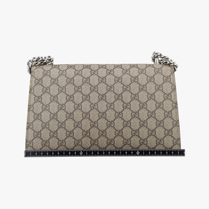 Pre-owned Gucci Dionysus beige×red PVC coated canvas × suede 400249 shoulderbag | stylenewstar