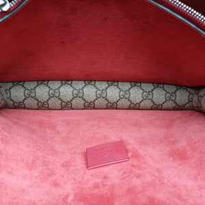 Pre-owned Gucci Dionysus beige×red PVC coated canvas × suede 400249 shoulderbag | stylenewstar
