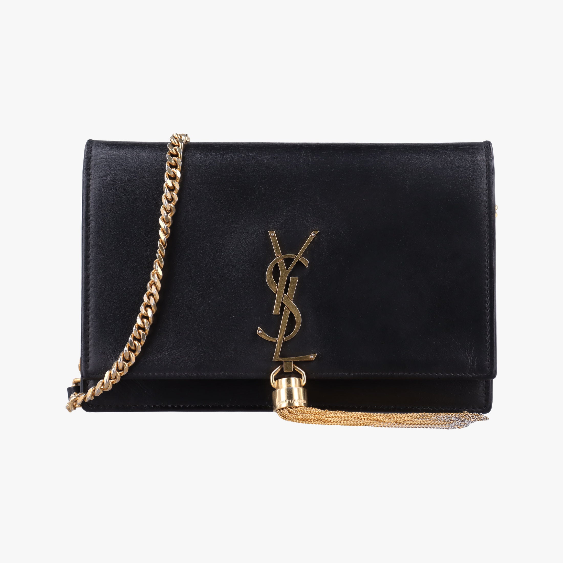 Vintage Yves Saint Laurent KATE Black Leather 452159 shoulderbag | stylenewstar