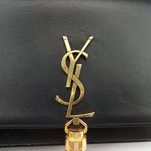 Vintage Yves Saint Laurent KATE Black Leather 452159 shoulderbag | stylenewstar