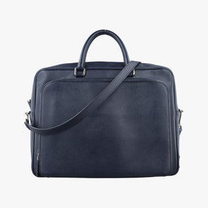 Vintage Prada Triangle Logo Plate Navy Saffiano Leather  shoulderbag | stylenewstar