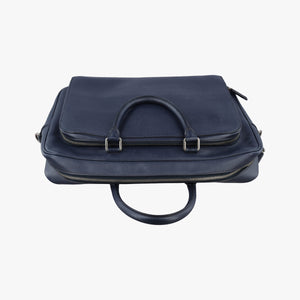 Vintage Prada Triangle Logo Plate Navy Saffiano Leather  shoulderbag | stylenewstar