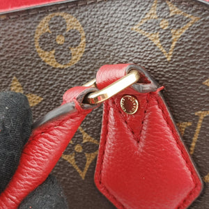 Pre-owned Louis Vuitton Alma Bag Into Bag Brown×Rouge Monogram Canvas M41779 shoulderbag | stylenewstar