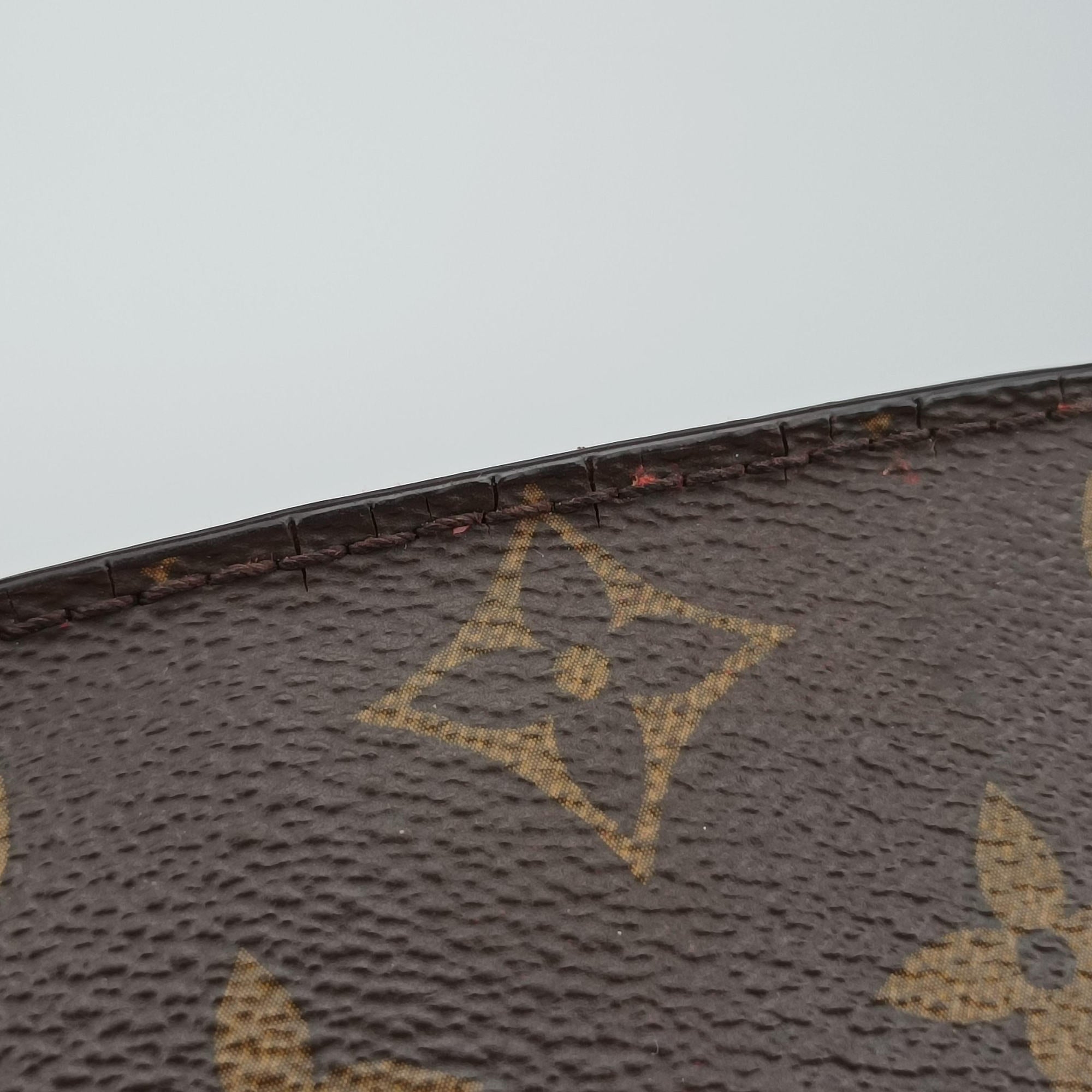 Pre-owned Louis Vuitton Alma Bag Into Bag Brown×Rouge Monogram Canvas M41779 shoulderbag | stylenewstar