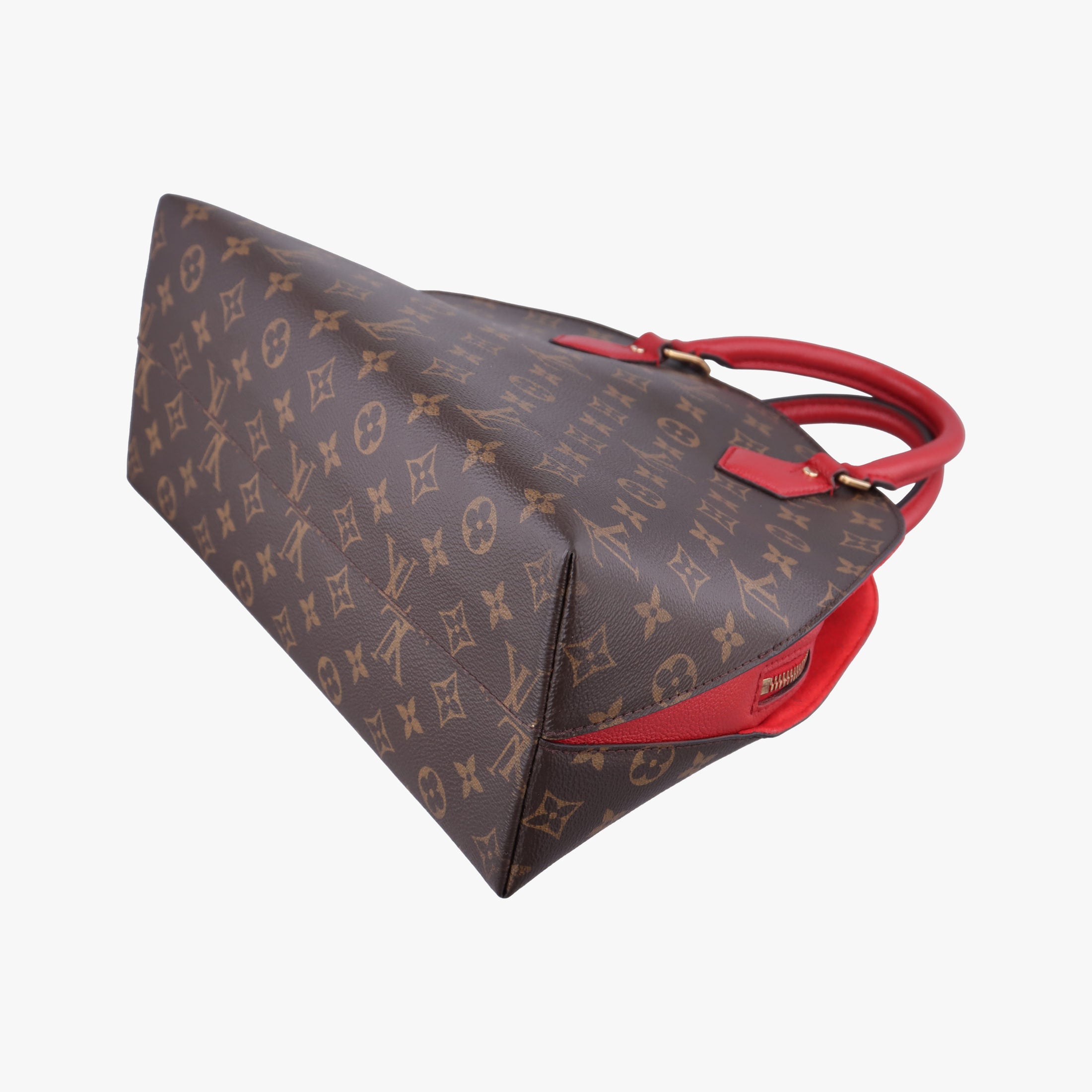 Pre-owned Louis Vuitton Alma Bag Into Bag Brown×Rouge Monogram Canvas M41779 shoulderbag | stylenewstar